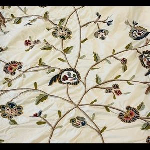 Pottery Barn Embroidered Duvet
